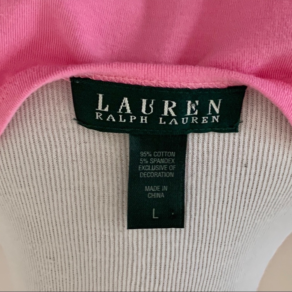 Lauren Ralph Lauren LRL Monogram T-Shirt Size L - Picture 6 of 6